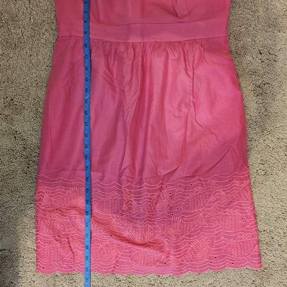 Vineyard Vines Strapless Pink Embroidered Fish Dress - Picture 11 of 12